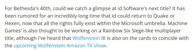 《德军总部》开发商正打造“彩虹六号”风格多人游戏(图1)