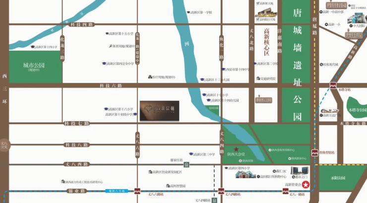 商铺推荐!天地源高新宸越-建面约178-240㎡-装修交付-物业公司-区位介绍(图3)